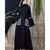 Black Nazneen Embroidered Pocket, Bell Sleeve Casual Abaya