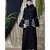 Black Nazneen Embroidered Pocket, Bell Sleeve Casual Abaya