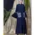 Blue Nazneen Embroidered Pocket, Bell Sleeve Casual Abaya