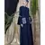 Blue Nazneen Embroidered Pocket, Bell Sleeve Casual Abaya