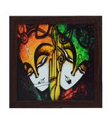 Radha Krishna Design Satin Matt Texture UV Art Painting