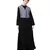 Black Nazneen Extra Contrast Jacket Executive Abaya
