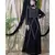 Black Nazneen Hand Embroidered Party Abaya