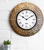 12" Antique Brass Metal Decorative wall clock