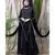 Black Nazneen Hand Embroidered Party Abaya