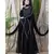 Black Nazneen Hand Embroidered Party Abaya