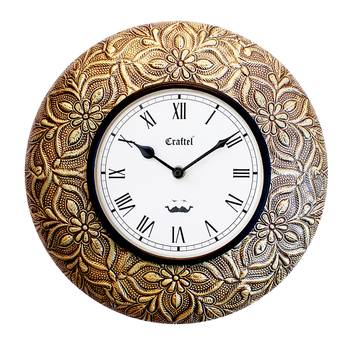 12" Antique Brass Metal Decorative wall clock 2