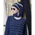 Blue Nazneen Hand Embroidered Party Abaya