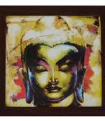 Spritual Buddha Head Satin Matt Texture UV Art Painting