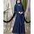Blue Nazneen Hand Embroidered Party Abaya