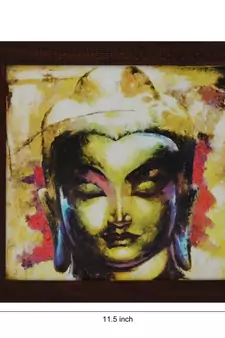 Spritual Buddha Head Satin Matt Texture UV Art Painting