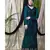 Green Nazneen Full Hand Embellished Party Abaya