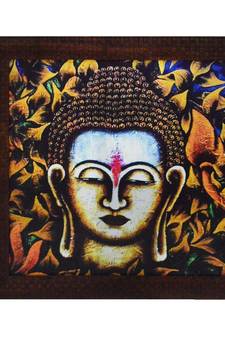 Spritual Buddha Head Satin Matt Texture UV Art Painting