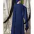 Blue Nazneen Extra Long Wings Sleeve Embroidered Party Abaya