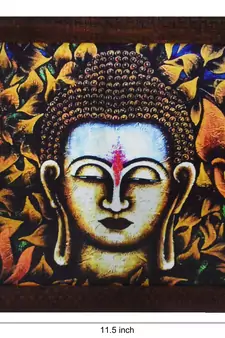 Spritual Buddha Head Satin Matt Texture UV Art Painting