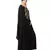 Black Nazneen Extra Long Wings Sleeve Embroidered Party Abaya