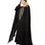 Black Nazneen Extra Long Wings Sleeve Embroidered Party Abaya
