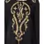 Black Nazneen Extra Long Wings Sleeve Embroidered Party Abaya