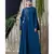 Blue Nazneen Hand Work Teal Party Abaya