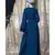 Blue Nazneen Hand Work Teal Party Abaya