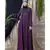 Purple Nazneen Front And Sleeve Hand Embroidered Party Abaya