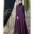 Purple Nazneen Front And Sleeve Hand Embroidered Party Abaya