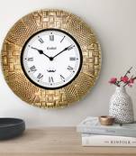 12" Antique Brass Metal Decorative wall clock