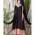 Peach Nazneen Embroidered Neck Band Double Layer Party Abaya