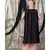 Peach Nazneen Embroidered Neck Band Double Layer Party Abaya