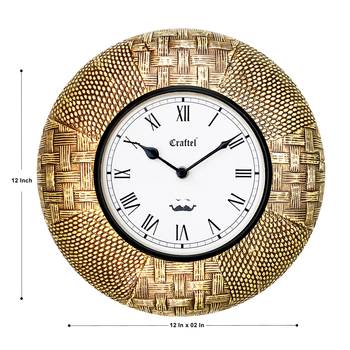 12" Antique Brass Metal Decorative wall clock 3