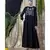 Black Nazneen Embroidered Party Abaya