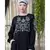 Black Nazneen Embroidered Party Abaya