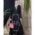Black Nazneen Front Hand Embroidered Bell Sleeve Party Abaya
