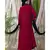 Maroon Nazneen Contrast Yoke Black/Peach  Casual Abaya