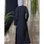 Black Nazneen Front Open  Daily Wear Abaya