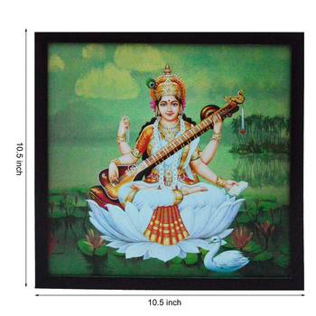 Goddess Laxmi Satin Matt Texture UV Art Painting 2