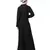 Black Nazneen Executive Two Pc Contemprory Coat Pant Cum Abaya