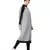 Grey Nazneen Contrast Knits Sports Abaya With Legging