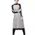 Grey Nazneen Contrast Knits Sports Abaya With Legging