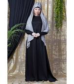 Black Nazneen Side Open Band At Waist Nida Abaya