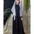 Black Nazneen Side Open Band At Waist Nida Abaya