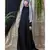 Black Nazneen Side Open Band At Waist Nida Abaya