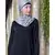 Black Nazneen Side Open Band At Waist Nida Abaya