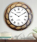 18" AntiqueBrass Metal Decorative Wall Clock for Home