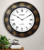 18"  Zodiac Antique Brass Metal Decorative Wall Clock for Home