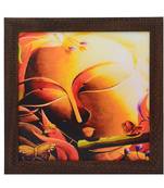 Krishna playing Flute Design Satin Matt Texture UV Art Painting
