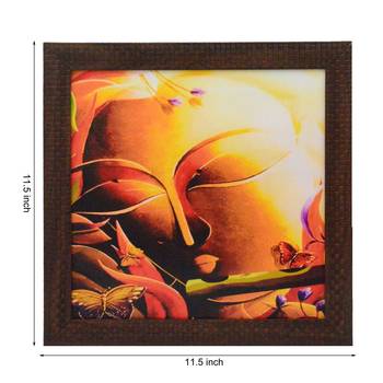 Krishna playing Flute Design Satin Matt Texture UV Art Painting 2