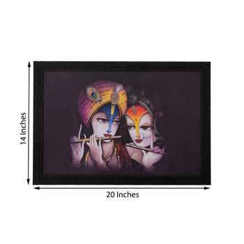 Radha Krishna Satin Matt Texture UV Art Painting 2