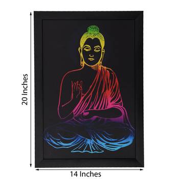 Spritual Buddha Satin Matt Texture UV Art Painting 2
