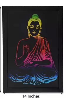 Spritual Buddha Satin Matt Texture UV Art Painting